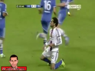 مهارة محمد صلاح في مباراة تشيلسي