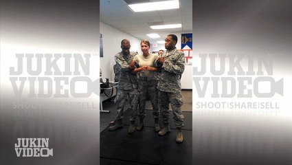 United States Air Force Training | Gripping Reaction to Taser