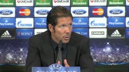 Simeone: ''Zenit y Oporto siguen siendo favoritos''