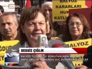 SESSİZ ÇIĞLIK' TAN SUÇ DUYURUSU