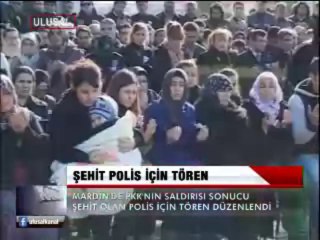 ŞEHİT POLİS İÇİN TÖREN