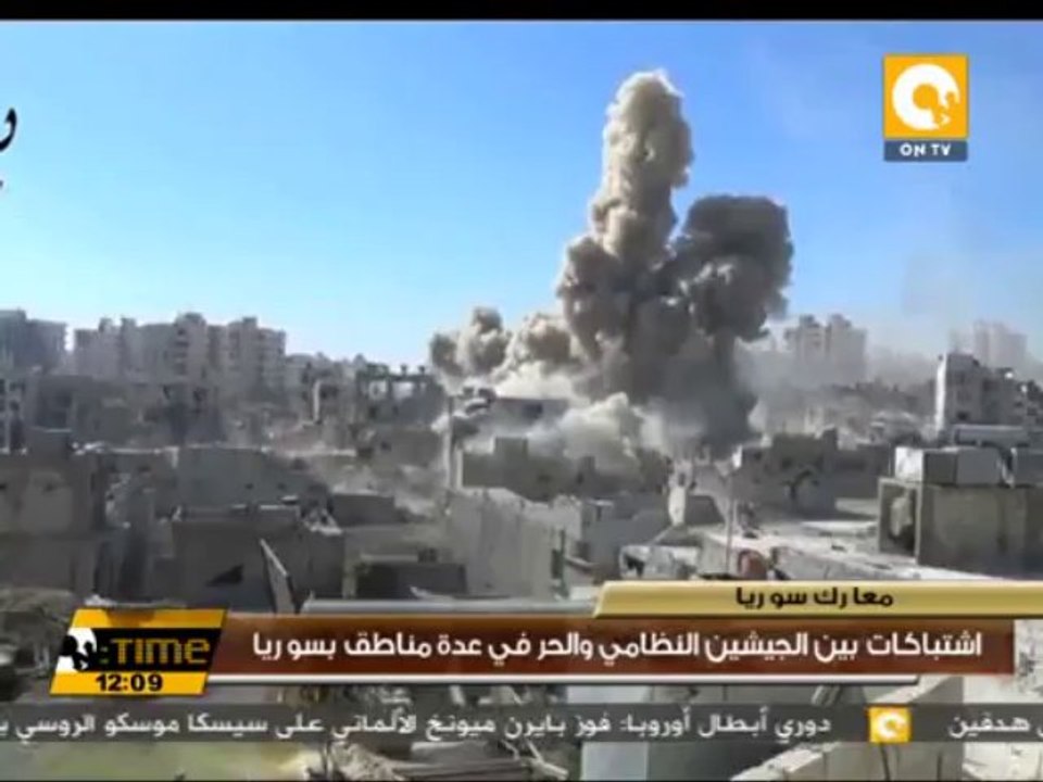 اشتباكات بين الجيشين النظامي والحر في عدة مناطق بسوريا