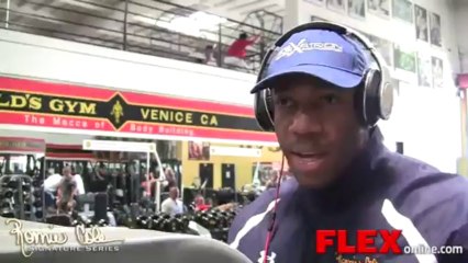 Shawn Rhoden Arm Workout 3 weeks from 2013 Mr. Olympia