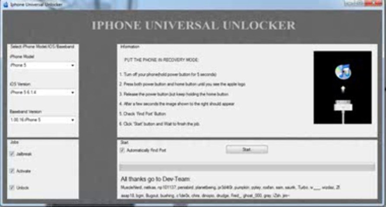 Iphone Universal Unlocker [Any iOS] [Any Baseband] [UPDATED 7 AUGUST 2013]