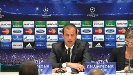 Allegri admite que tuvieron suerte