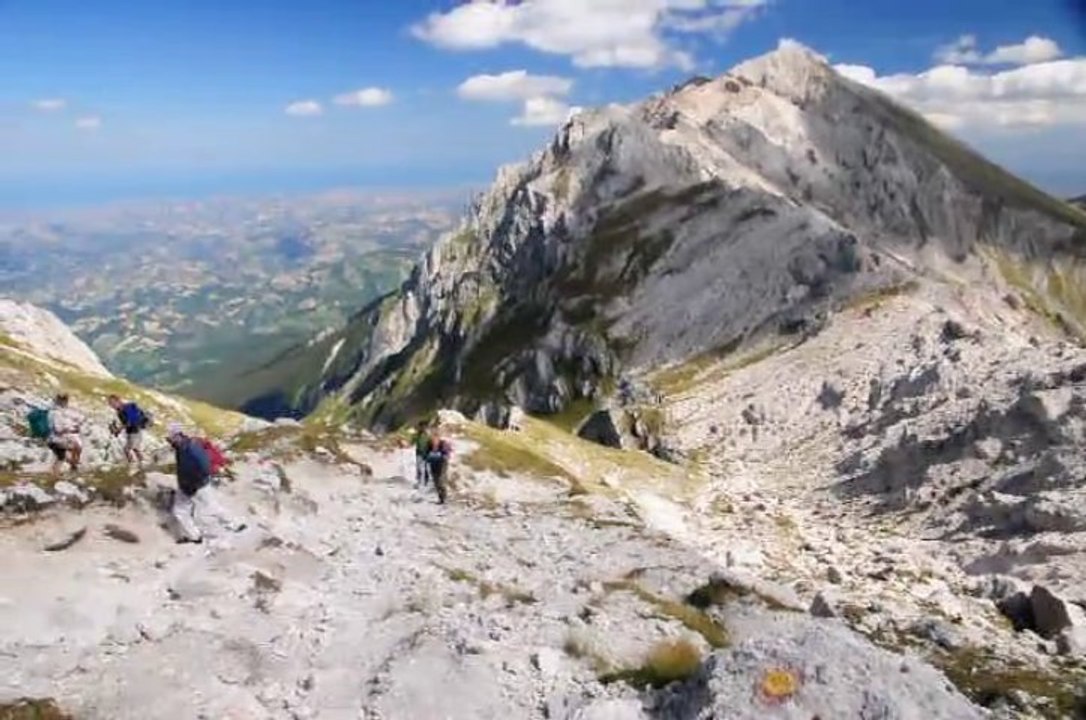 SAB.14-9-13 GRAN SASSO: MONTE LA CIMETTA(2266) DALLA PIANA DI CAMPO IMPERATORE E VADO DI FERRUCCIO.