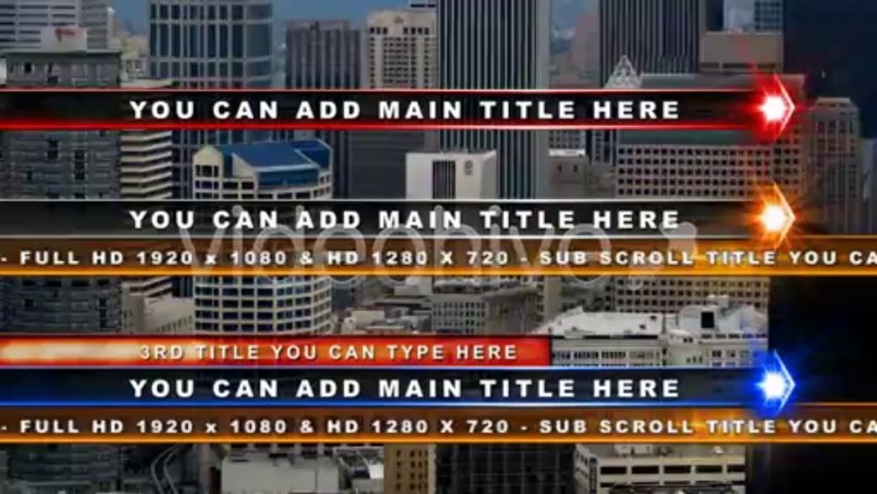 Three Bed Lower Third - After Effects Template