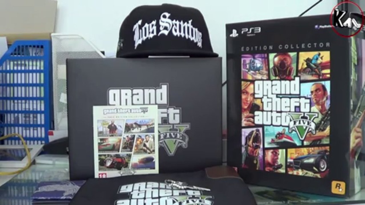 Unboxing GTA V Limited Edition + Guide collector Ps3 (Euro Version)