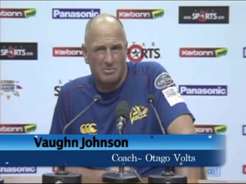 Otago Volts coach Vaughn Johnson post match conference