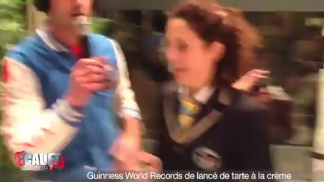 Guinness World Records de lancé de tartes à la crème - C'Cauet sur NRJ
