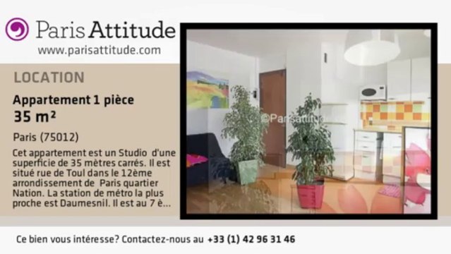 Appartement Studio à louer - Porte Dorée, Paris - Ref. 4975
