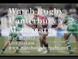 Live Canterbury vs Manawatu