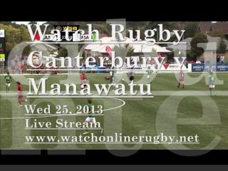 Canterbury vs Manawatu Rugby