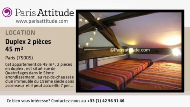 Duplex 1 Chambre à louer - Jardin des Plantes, Paris - Ref. 5903