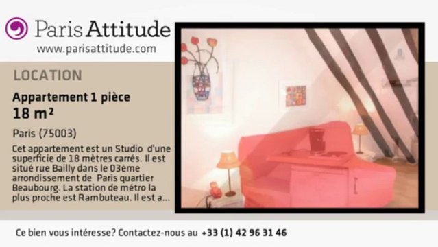 Appartement Studio à louer - Arts et Métier, Paris - Ref. 534