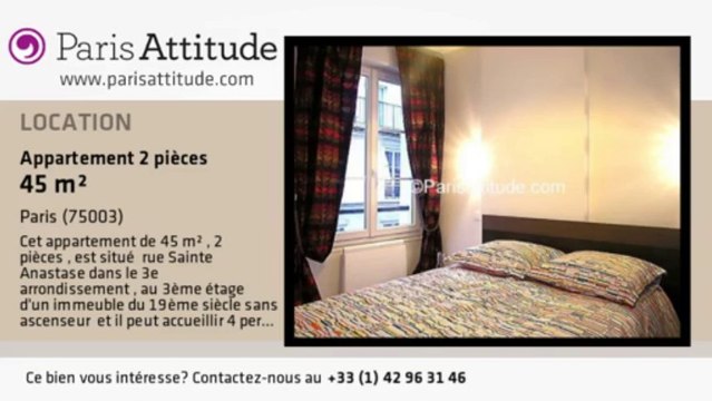 Appartement 1 Chambre à louer - Musée Picasso, Paris - Ref. 6996
