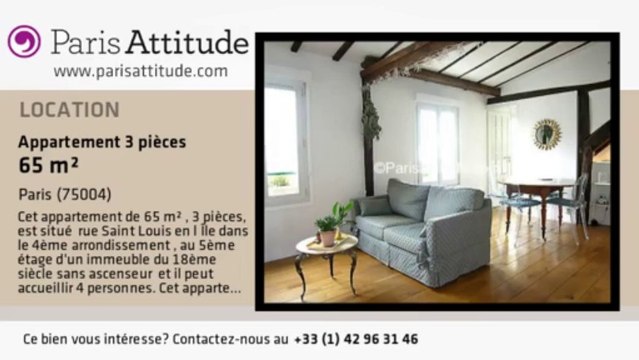 Appartement 2 Chambres à louer - Ile St Louis, Paris - Ref. 6672
