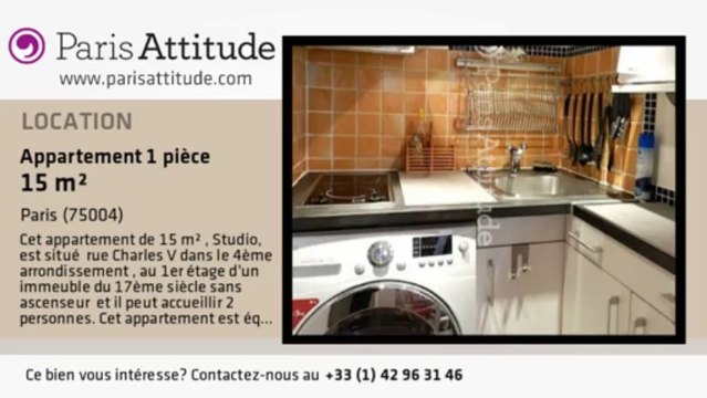 Appartement Studio à louer - Place des Vosges, Paris - Ref. 8258