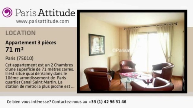Appartement 2 Chambres à louer - Canal St Martin, Paris - Ref. 2457