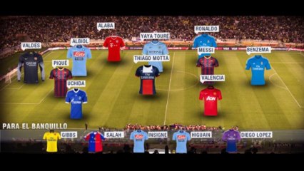 Equipo tipo de la jornada 1 de Liga de Campeones