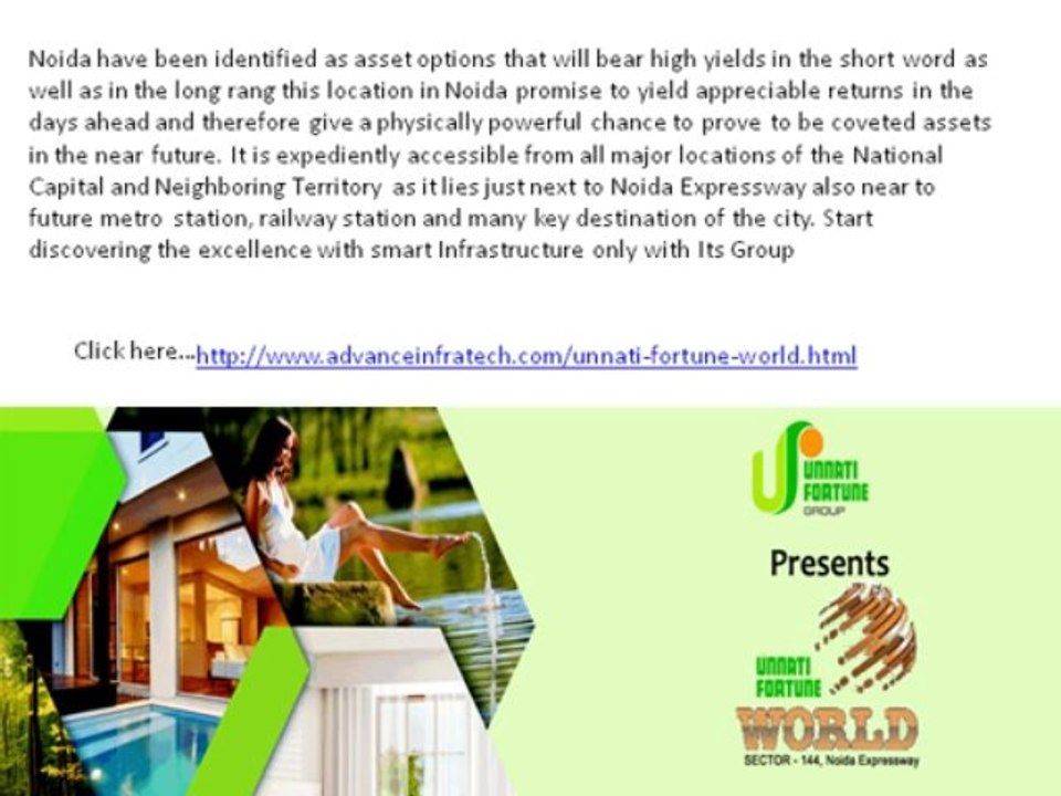 Unnati Fortune World, Unnati Fortune Group, Sector 144 noida
