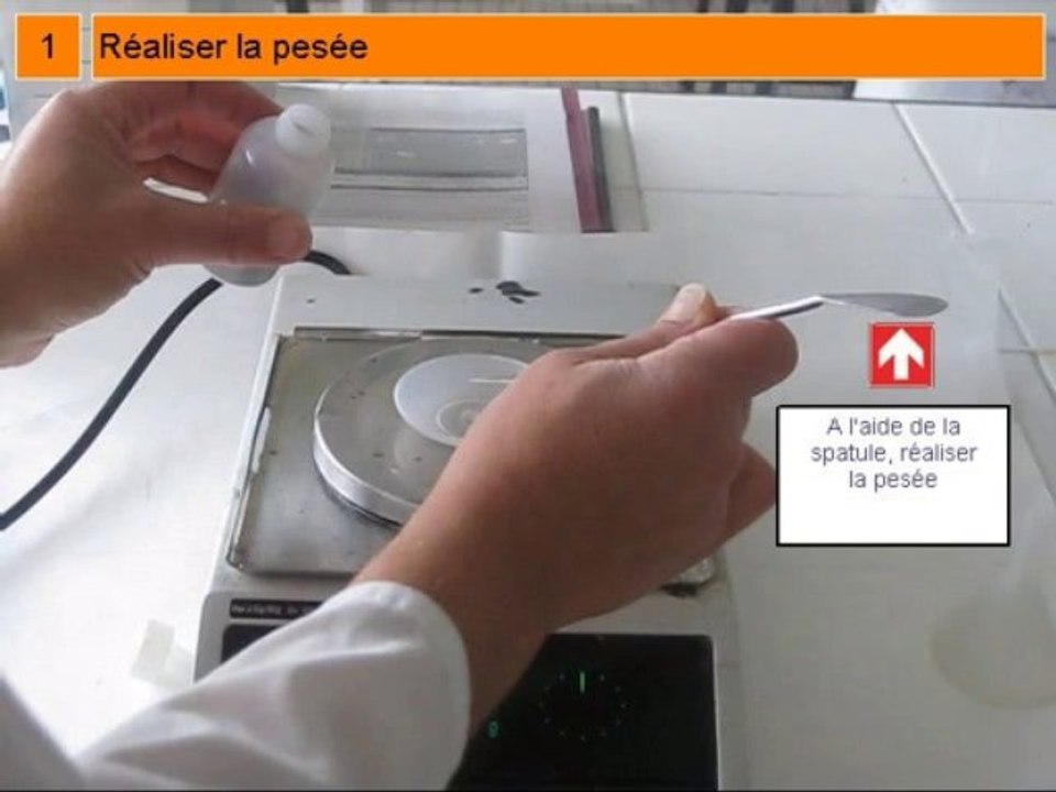 Pesée d'une substance non dangereuse (1.0.5)