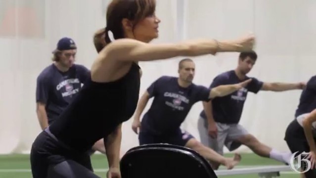 Dynamic stretching routines with the Montreal Canadiens