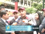 Educadores exigen ante la Vicepresencia discusión del contrato colectivo