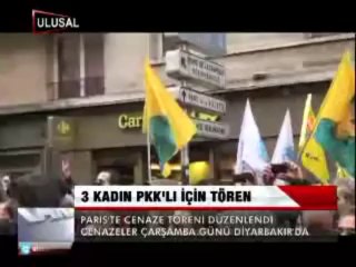 3 KADIN PKK'LI İÇİN TÖREN