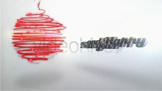 Particles Christmas Tree Video Greeting Card - After Effects Template