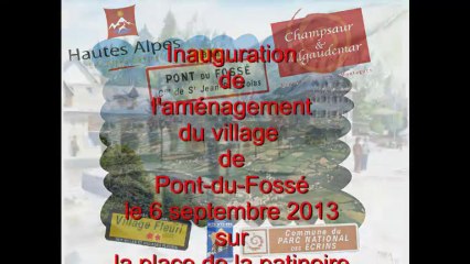 Inauguration de l'aménagement du village de Pont du Fossé