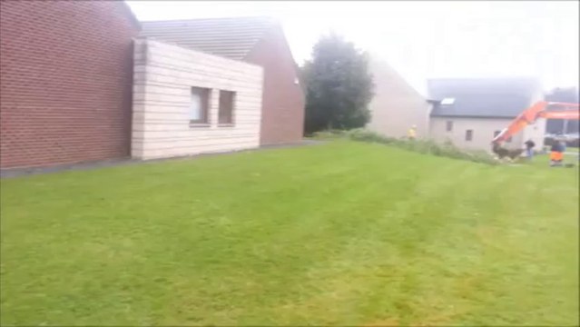 Début des travaux du parking à l'école de Saint-Séverin Nandrin