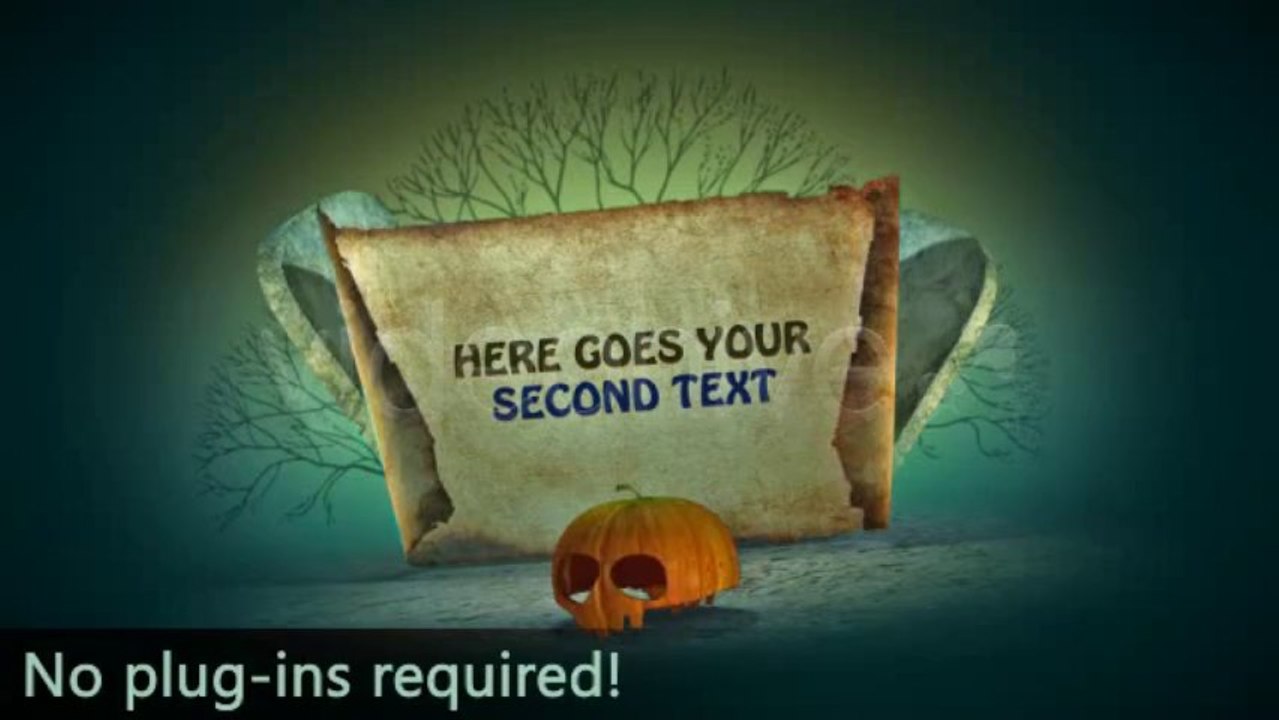 Halloween Title Scrolls - After Effects Template