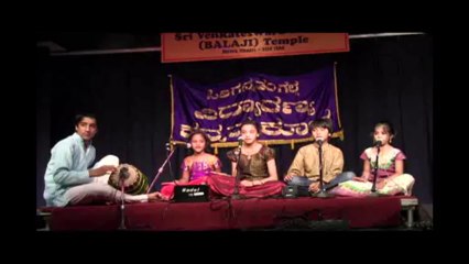 VIDYARANYA KANNADA KUTA: DASA DAY: STUDENTS OF CHANDRIKA GOPAL: TWO PURANDARA DASA KRITIS
