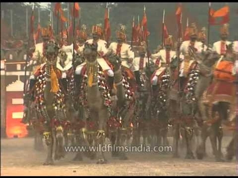 BSF unit performing a camel show