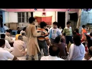 Children enjoying themselves in Rock satsang