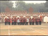 Army Unit synchronizing with music and march contingents during BSF Tattoo Day