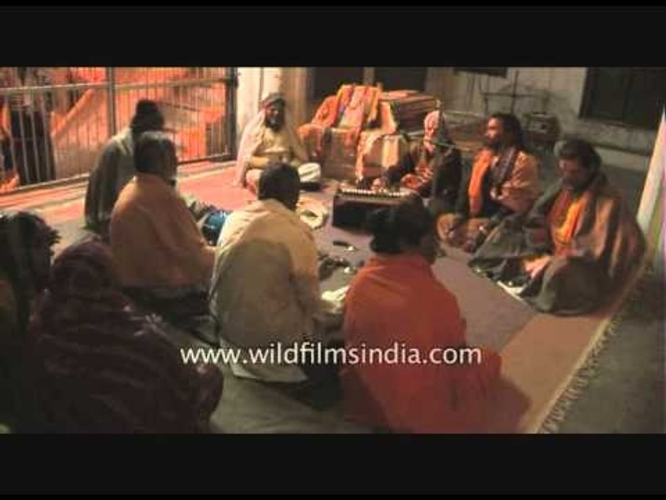 Bhajans and kirtans being performed - Ardh Kumbh, 2007