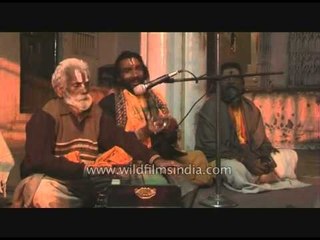 Hindu devotees singing devotional songs - Ardh Kumbh, 2007
