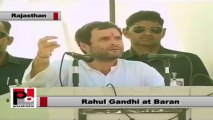 Rahul Gandhi in Baran (Rajasthan): Congress wants to help poor, youth realize their dreams