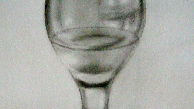 CÓMO DIBUJAR UNA COPA DE CRISTAL / COPA REALISTA DE VIDRIO