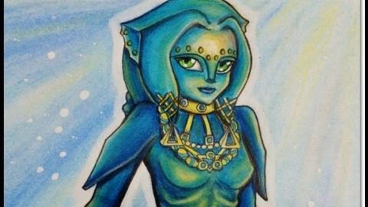 CÓMO DIBUJAR UN ZORA  (THE LEGEND OF ZELDA:TWILIGHT PRINCESS)