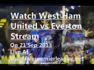 Live Football West Ham United vs Everton