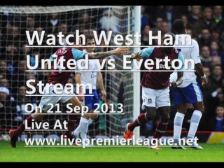 Football West Ham United vs Everton 21 Sep 2013