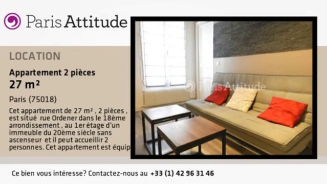 Appartement 1 Chambre à louer - Jules Joffrin - Mairie du 18ème, Paris - Ref. 8852