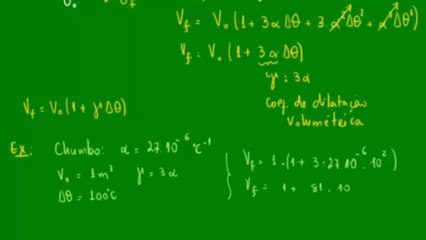 07 - Dilatação volumétrica dos sólidos - Aula 2