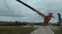 Accident d'une grue géante en Allemagne!! Gros fail...