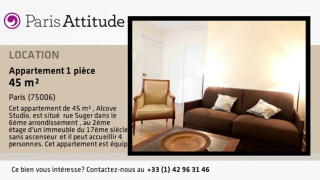 Appartement Alcove Studio à louer - St Germain, Paris - Ref. 8904