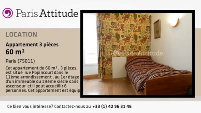 Appartement 2 Chambres à louer - Voltaire, Paris - Ref. 8873