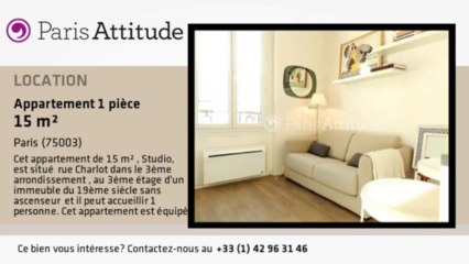 Appartement Studio à louer - Temple, Paris - Ref. 8858